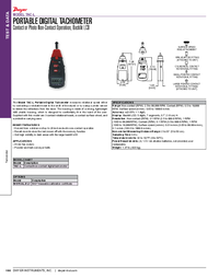 Thumbnail of document Data Sheet - TAC-L Portable Digital Tachometer